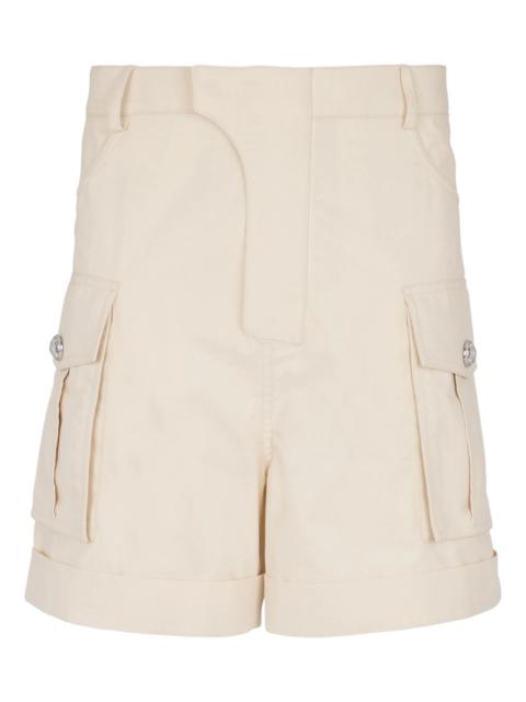 Balmain Cargo Cotton Bermuda Pants