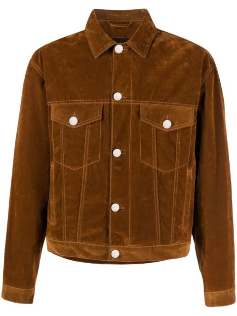 Etro logo-embroidered cotton jacket