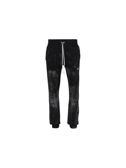 AMIRI AMIRI Cracked Dye Logo Pants Black