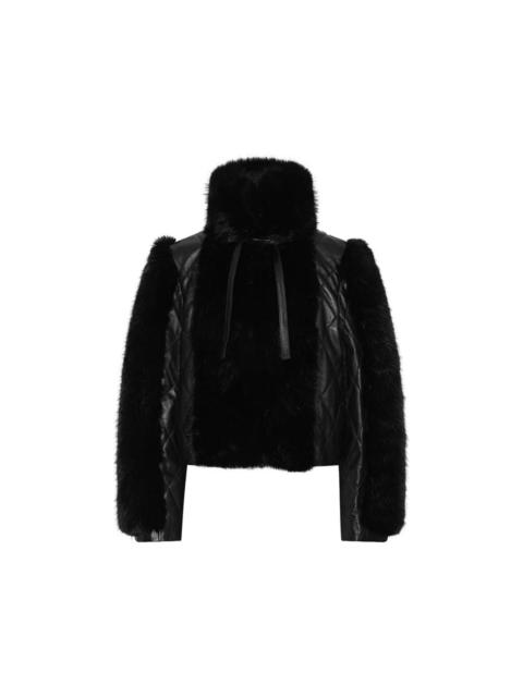 ROTATE Rotate Black Jackets - Faux Fur & Shearling Jackets Women