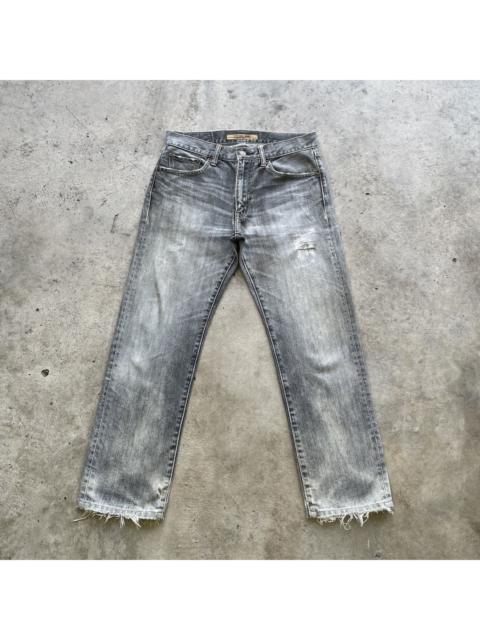Other Designers Japanese Brand - W31 Vintage Japanese Faded Black Distressed Jeans Pants