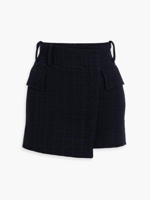 A.L.C. Cora tweed mini wrap skirt