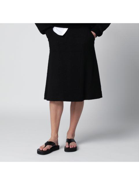 Dries Van Noten Dries Van Noten Black Viscose-Blend Skirt Women