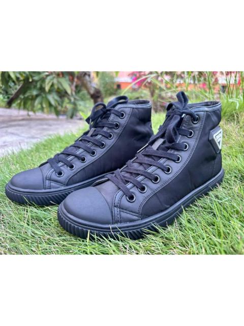 Prada Authentic Prada Stratus High-Top Lace Up Men Sneakers