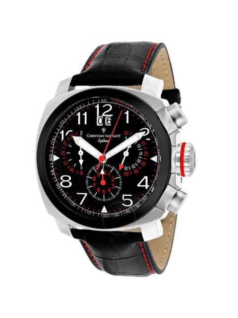 Other Designers Christian Van Sant Grand Python Chronograph Quartz Black Dial Men's Watch CV3AU1