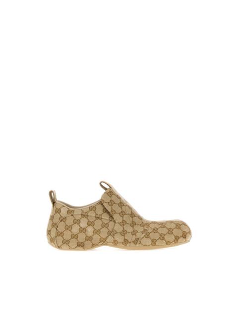GUCCI GUCCI $1150 Drip Sand Brown GG Canvas Sneakers New & Authent