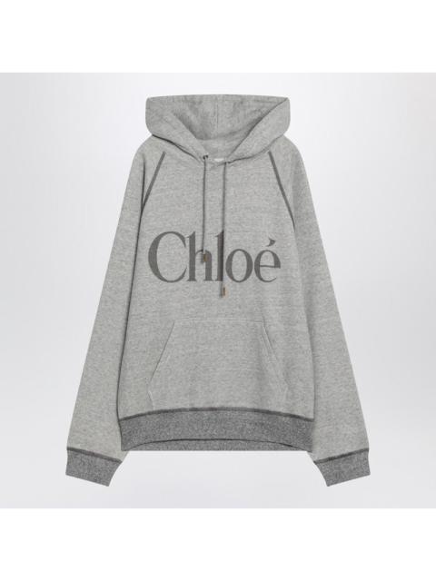 Chloé Chloe Gray Hoodie With Logo Women