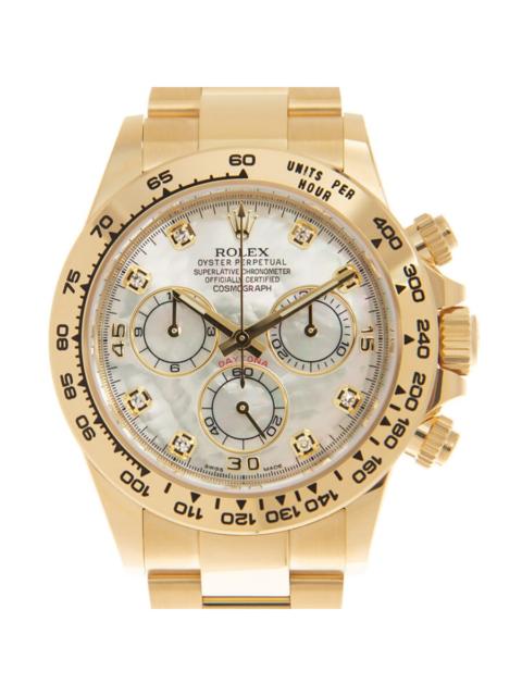 ROLEX Rolex Cosmograph Daytona Chronograph Automatic Diamond White Mother of Pearl Dial Men's Watch 116508