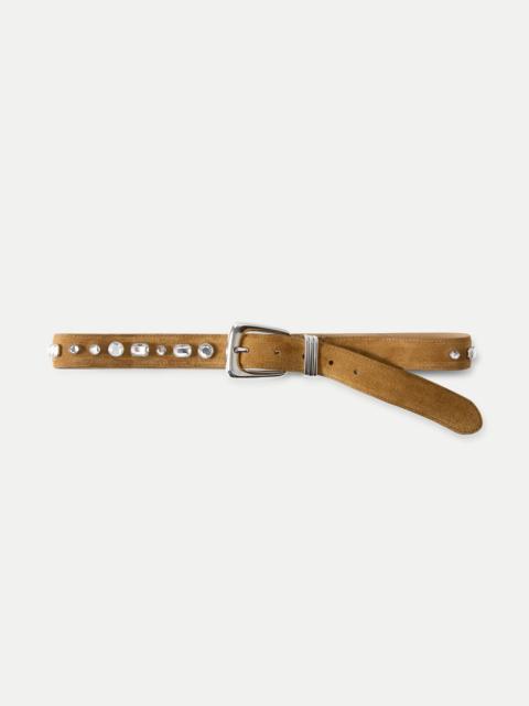 VERONICA BEARD ARCH SUEDE EMBELLISHED BELT