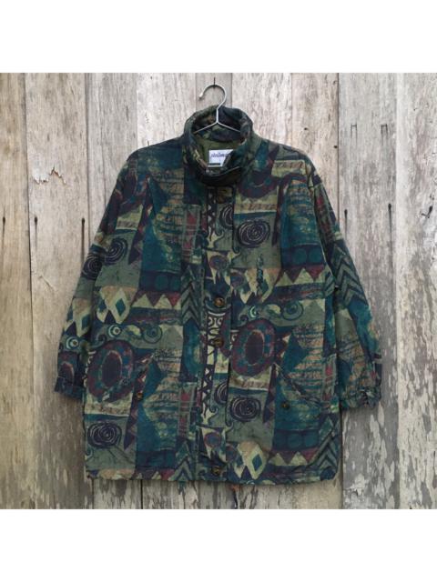 Other Designers Vintage - Steilmann German Abstract Zipper Button Up Jacket