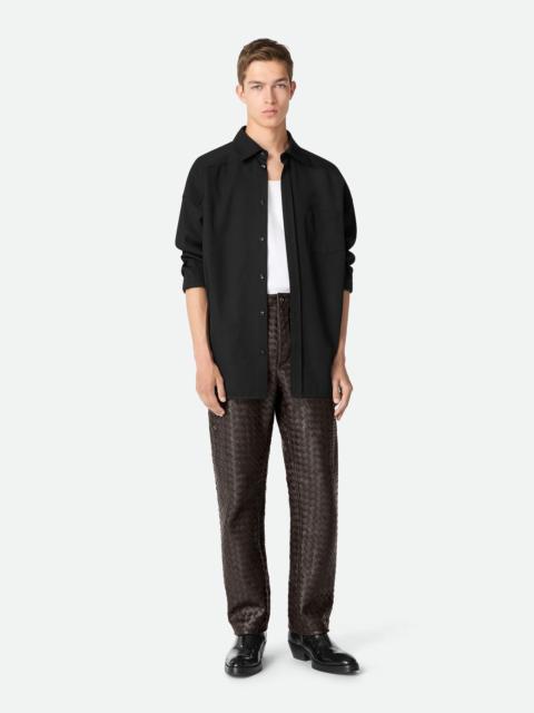 Bottega Veneta Intrecciato Leather Pants