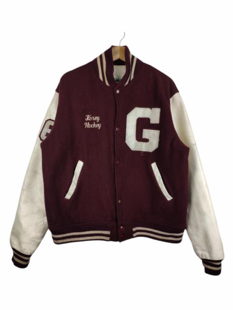 Other Designers Vintage - Vintage 80 S Varsity Jacket Sleeve Leather Gorham