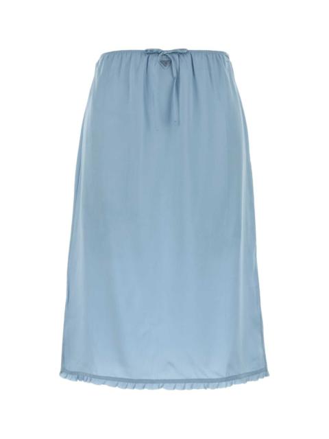 Prada Prada Women Light-Blue Satin Underskirt