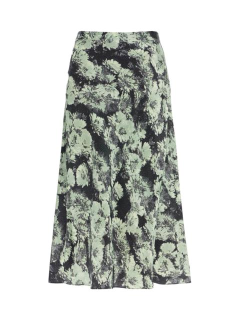 TORY BURCH Satin Midi Skirt