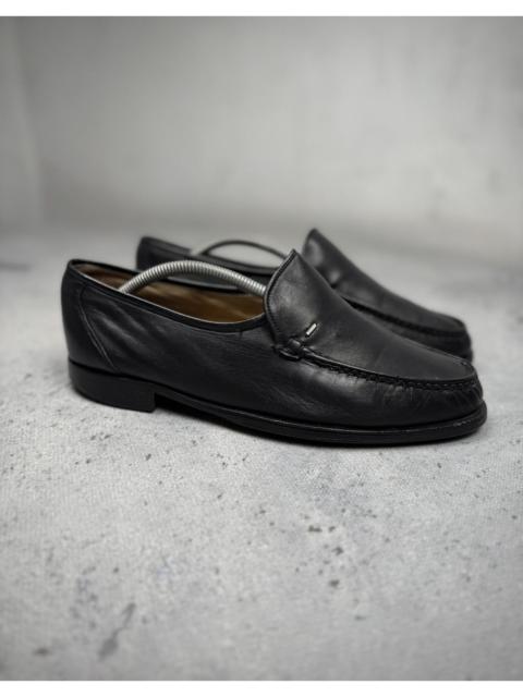 Other Designers Vintage Bally Black Leather Loafers Made in Switzerland 90s