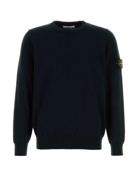Stone Island Men Black Cotton Sweater