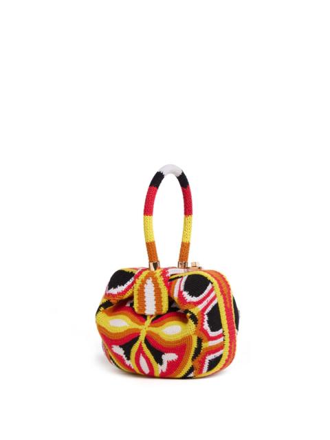 GABRIELA HEARST Demi Bag in Red, Yellow & Black Crochet