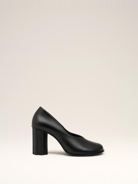 AMI Paris BLACK LEATHER PIANO PUMP