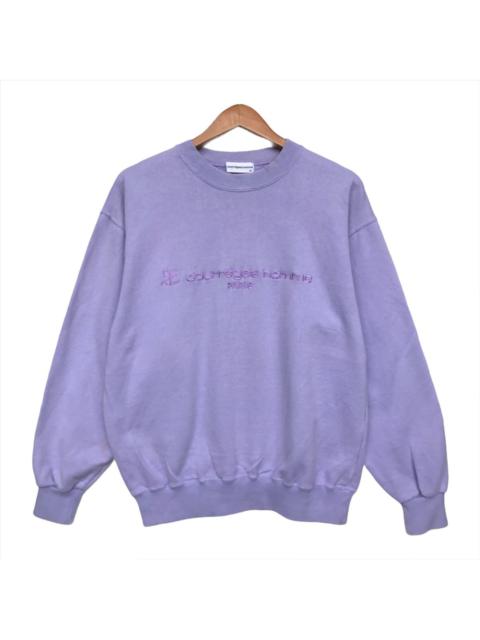 Other Designers Japanese Brand - Courreages Spellout Embroidered Lilac Sweatshirt