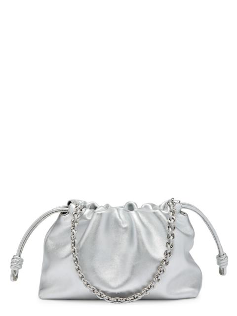 Loewe Loewe Flamenco Medium Metallic Leather Clutch