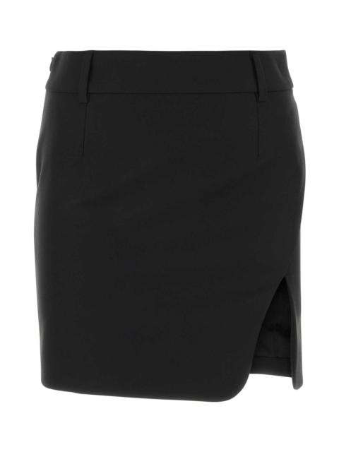 Off-White Off White Women Black Drill Mini Skirt