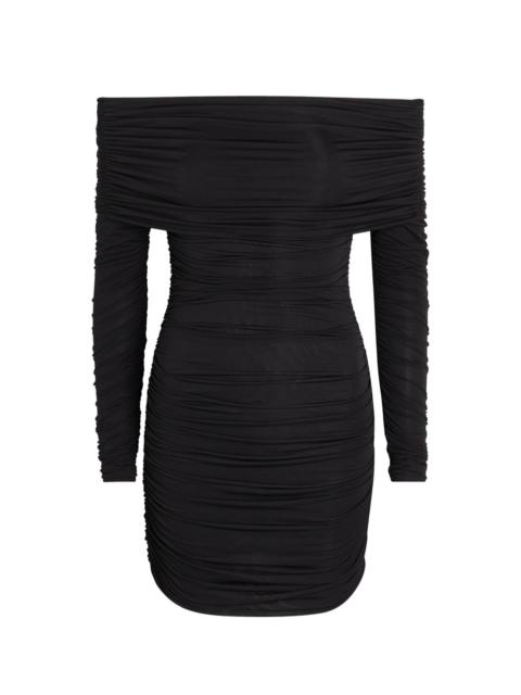 RONNY KOBO Ronny Kobo Kya Off-the-shoulder Stretch-mesh Mini Dress