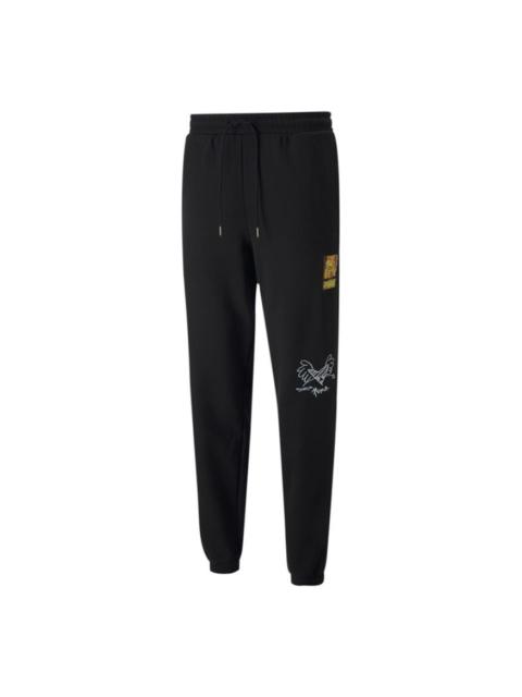 PUMA Men's PUMA x BRITTO Crossover Casual Breathable Sports Knit Long Pants Black 532229-01