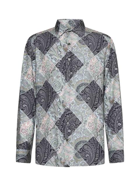 Etro Paisley print viscose shirt