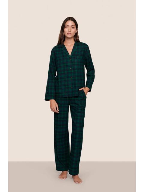eberjey Flannel Long PJ Set