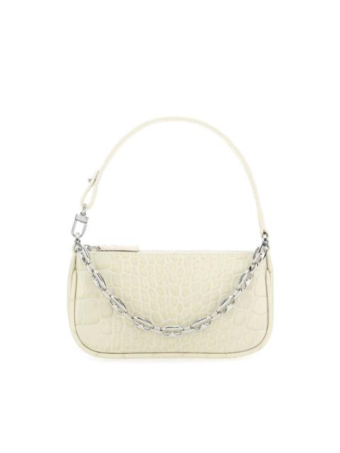 BY FAR BY FAR Ivory Leather Mini Rachel Handbag