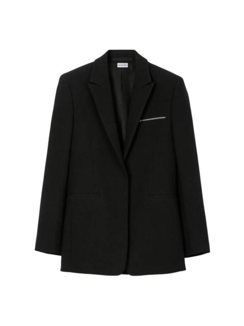 Burberry Burberry Single-Breasted Wool Tailored Jacket