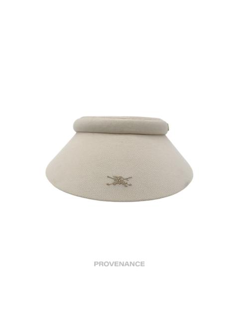 Burberry Knight Logo Golf Visor - Chalk Nova Check