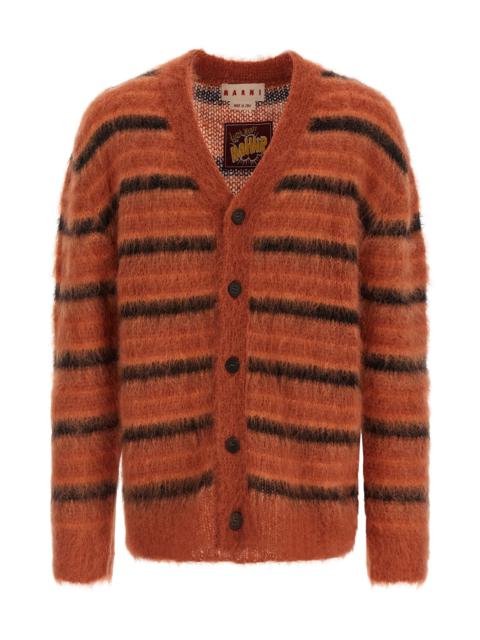 Marni Brushed striped cardigan
