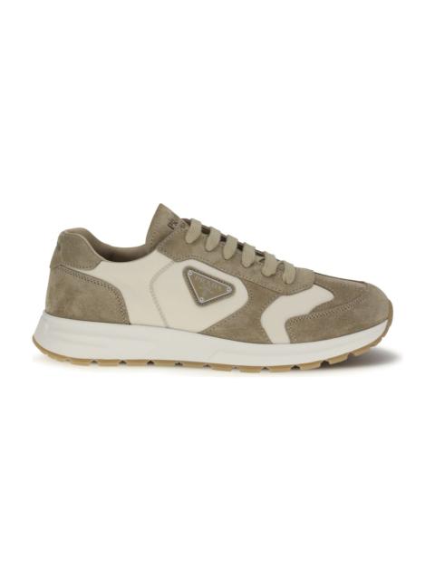 Prada Prax Sneakers In Suede And Re-nylon