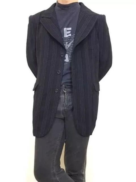 Yohji Yamamoto Vintage 90s Archived Y's Wool Pin Striped Vertical