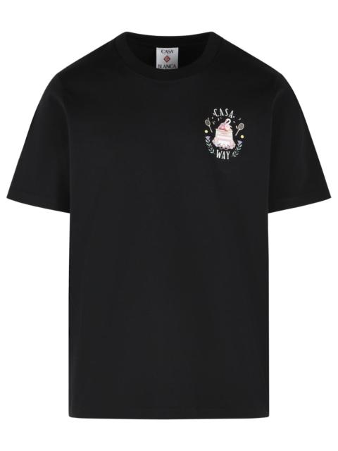 CASABLANCA Casablanca CASAWAY Black Cotton T-shirt
