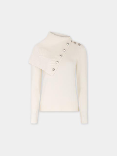 rabanne OFF WHITE SWEATER IN WOOL