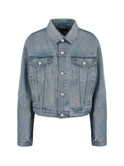 BALENCIAGA LOGO DENIM JACKET