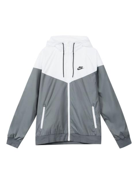 Nike NIKE Sportswear Windrunner Full-Zip Jacket 'White Grey' 727325-084
