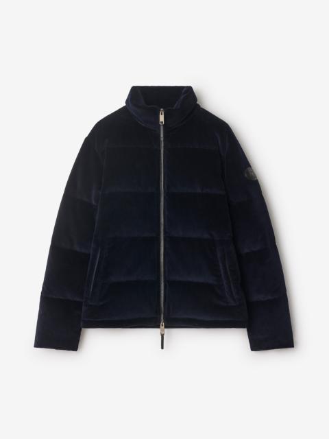 Burberry Corduroy Snowdon Puffer Jacket