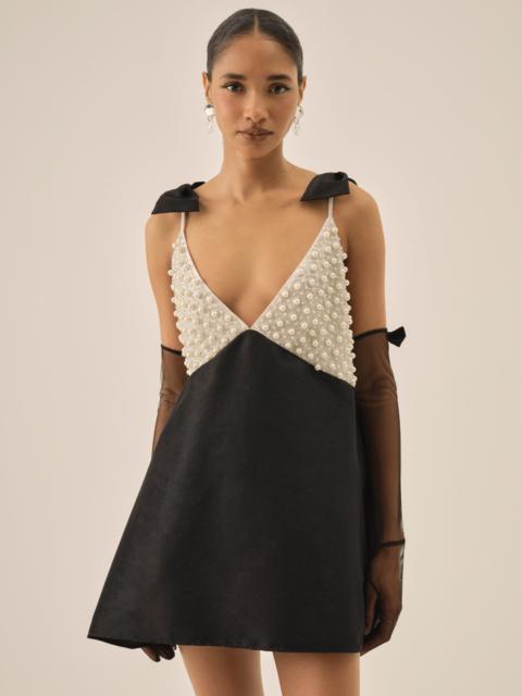 For Love & Lemons Pearly Bow Mini Dress