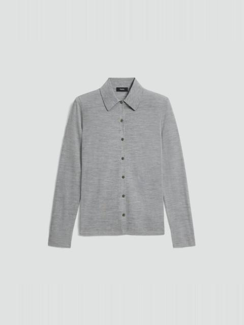 Theory Knit Shirt in Regal Wool