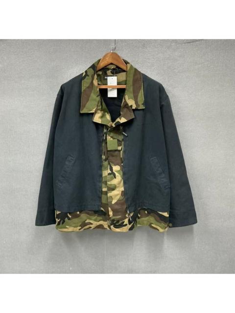 BALENCIAGA Balenciaga camouflage patchwork jacket