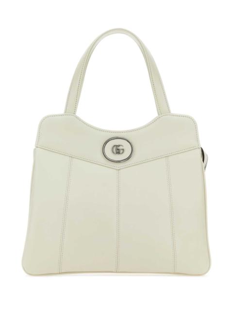 GUCCI Gucci Women Chalk Leather Small Petite Gg Handbag