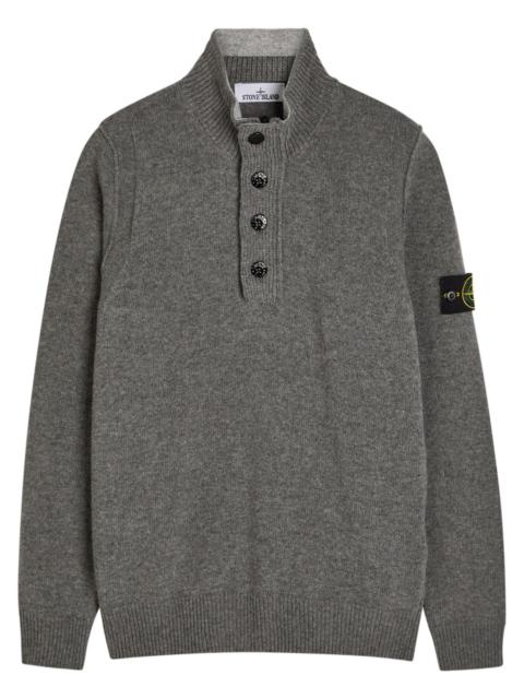 Stone Island Stone Island Wool-blend Polo Jumper