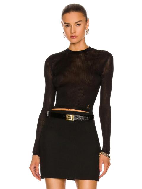 SAINT LAURENT Long Sleeve Top