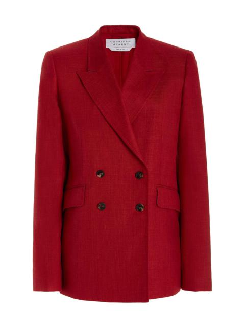 GABRIELA HEARST Angela Blazer in Silk Wool with Linen