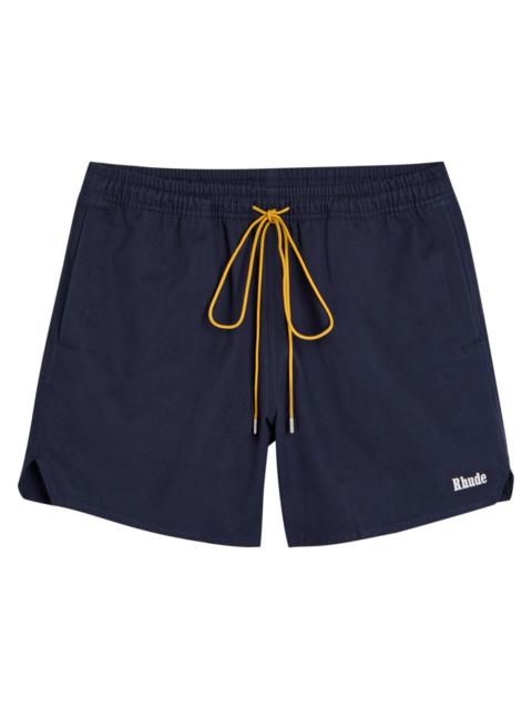 Rhude Rhude Classic Logo-embroidered Cotton Shorts
