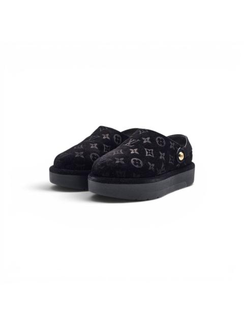 Louis Vuitton Aspen Platform Closed Mule Clogs Suede 1ADCEP EU 38 US 8