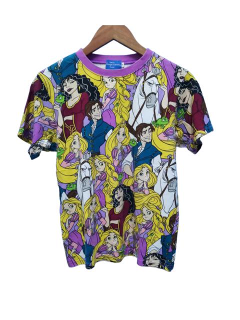 Other Designers Vintage - Vintage Rapunzel Disney Over Print Tee Princess Cartoons